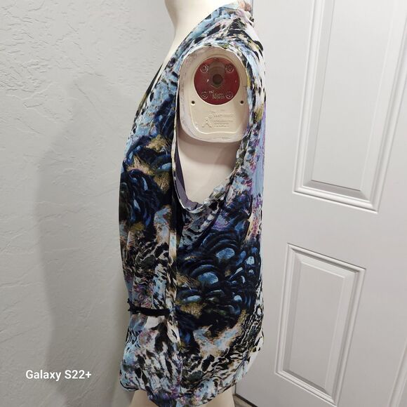 Simply Vera Vera Wang Sleeveless Blouse Womens SZ Petite XL Romantic Whimsygoth - Picture 2 of 4